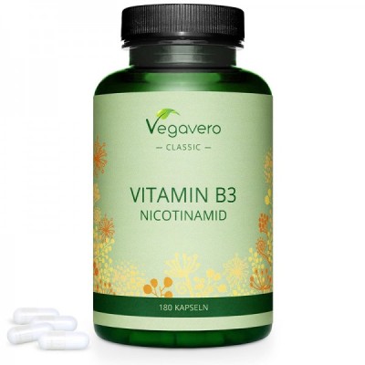 Vitamin B3 Nicotinamide 180 капсули | Vegavero