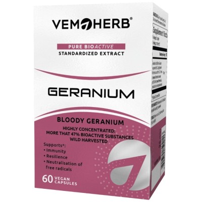 Geranium - 60 капсули | VemoHerb Geranium - 60 капсули | VemoHerb