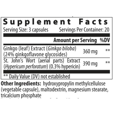 Ginkgo Hypericum - 60 капсули | VemoHerb