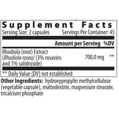 Rhodiola Rosea - 90 капсули | VemoHerb