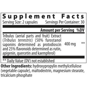 Tristam | Bulgarian Tribulus with 50% Furostanol Saponins 200 mg - 60 капсули | VemoHerb