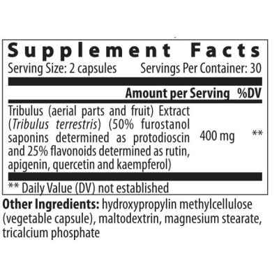 Tristam | Bulgarian Tribulus with 50% Furostanol Saponins 200 mg - 60 капсули | VemoHerb