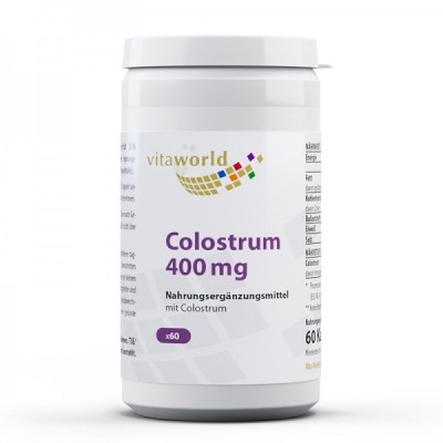 Colostrum 400 мг 60 капсули | Vita World Colostrum 400 мг 60 капсули | Vita World