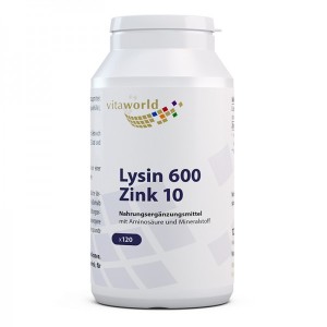 Lysine + Zinc 120 капсули | Vita World
