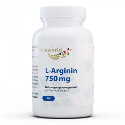 L-Arginine 750 мг 100 капсули | Vita World