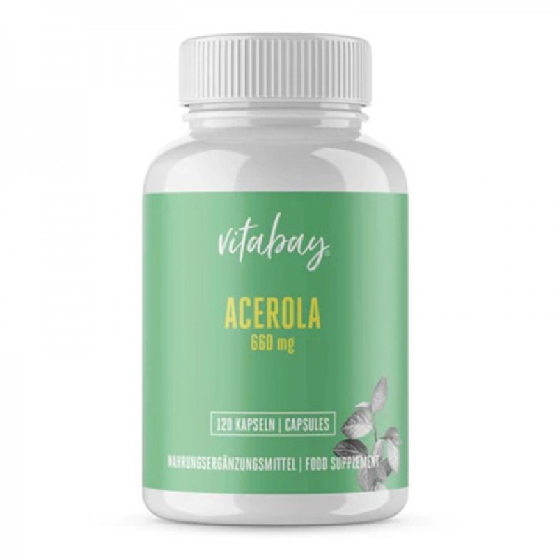Acerola 660 мг 120 капсули | Vitabay