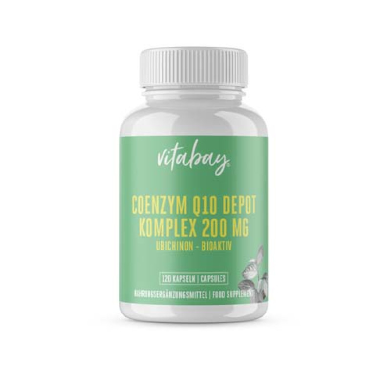 Coenzyme Q10 Depot Complex 200 мг 120 капсули | Vitabay