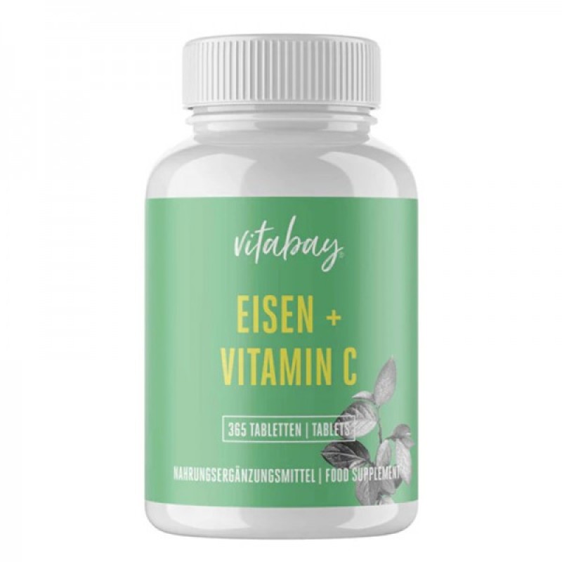 Iron + Vitamin C 365 таблетки | Vitabay