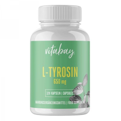 L-Tyrosine 650 мг 120 капсули | Vitabay