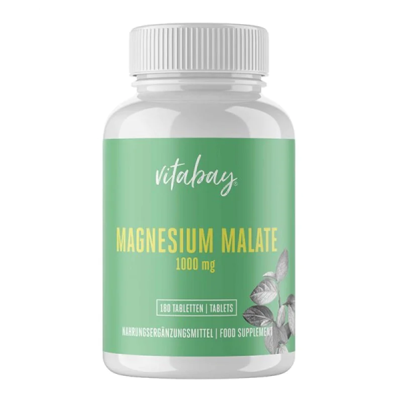 Magnesium Malate 1000 мг 180 таблетки | Vitabay Magnesium Malate 1000 мг 180 таблетки | Vitabay