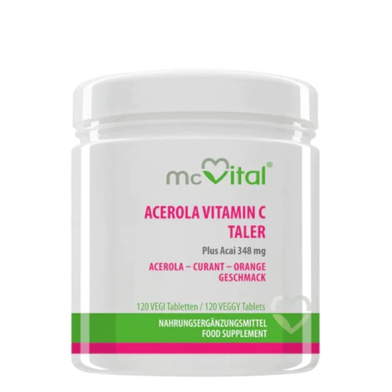 McVital Acerola Vitamin C plus Acai 120 таблетки | Vitabay McVital Acerola Vitamin C plus Acai 120 таблетки | Vitabay