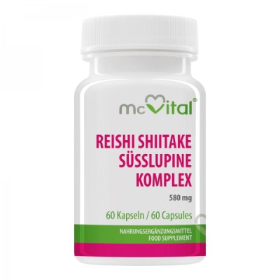 McVital Reishi Shiitake Sweet Lupin 60 капсули | Vitabay