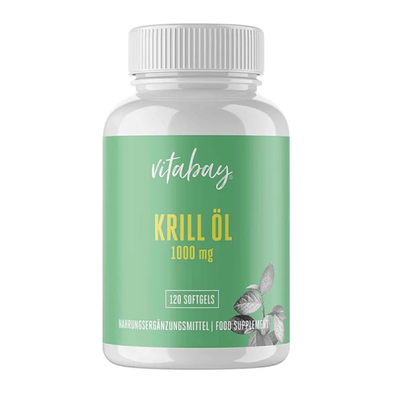 Omega-3 Krill Oil 1000 мг 120 гел-капсули | Vitabay