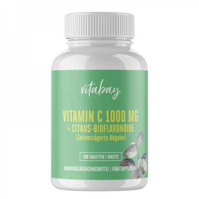 Vitamin C 1000 мг + Citrus Bioflavonoide 100 таблетки | Vitabay