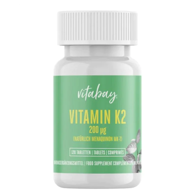 Vitamin K2 (Natural Menaquinone MK-7) 200 мкг 120 таблетки | Vitabay