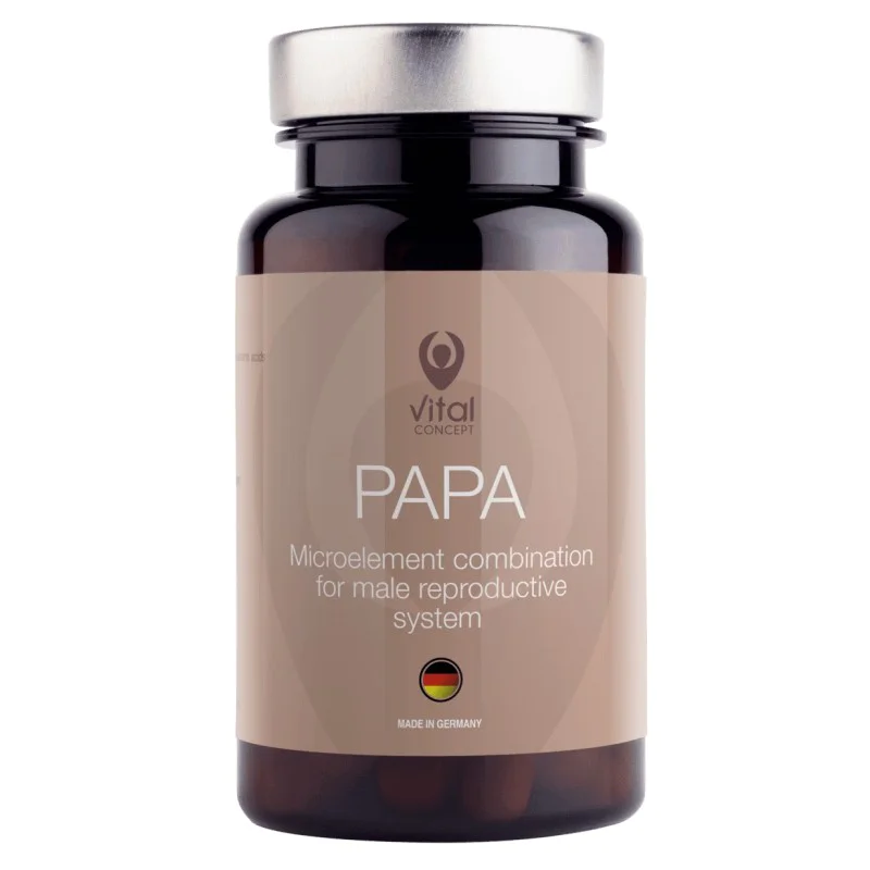 Papa 60 капсули | Vital Concept Papa 60 капсули | Vital Concept Повишава плодовитостта на мъжа С дълготраен ефект Помага за подобряване качеството на спермата Регулира метаболизма Антиоксидант Насърчава хормоналния баланс Без глутен Pa Papa 60 капсули | Vital Concept Повишава плодовитостта на мъжа С дълготраен ефект Помага за подобряване качеството на спермата Регулира метаболизма Антиоксидант Насърчава хормоналния баланс Без гл Papa 60 капсули | Vital Concept Повишава плодовитостта на