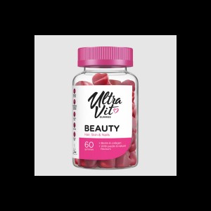 UltraVit Gummies Beauty - Формула за Коса, Кожа и Нокти - Горски плодове | 60 gummies