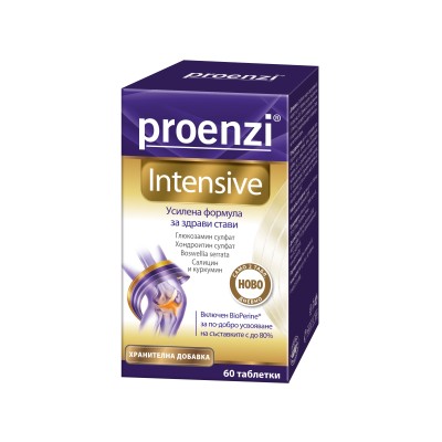 Proenzi Intensive 60 таблетки | Walmark Помага за запазване на ставите и поддържане на хрущялите Подпомага подвижността, гъвкавостта и комфорта на ставите Подпомага здравето на костите Поддържа здрави кост Proenzi Intensive 60 таблетки | Walmark Помага за