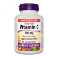 Chewable Vitamin C Natural Orange 500 мг 120 дъвчащи таблетки | Webber Naturals