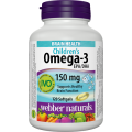 Омега-3 за Деца 250 мг 120 гел-капсули | Webber Naturals