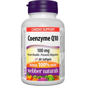 Coenzyme Q10 100 мг 60 гел-капсули | Webber Naturals