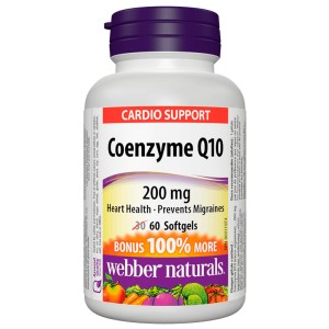 Coenzyme Q10 200 мг 60 гел-капсули | Webber Naturals