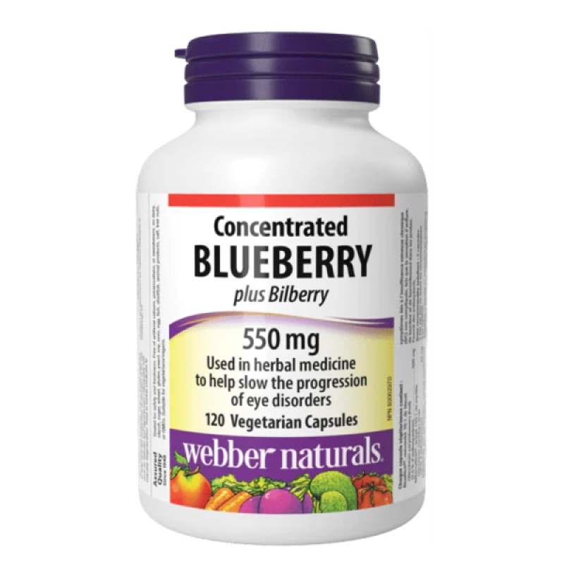 Concentrate Blueberry with Bilberry 120 веге капсули | Webber Naturals