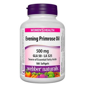 Evening Primrose Oil 500 мг 180 дражета | Webber Naturals