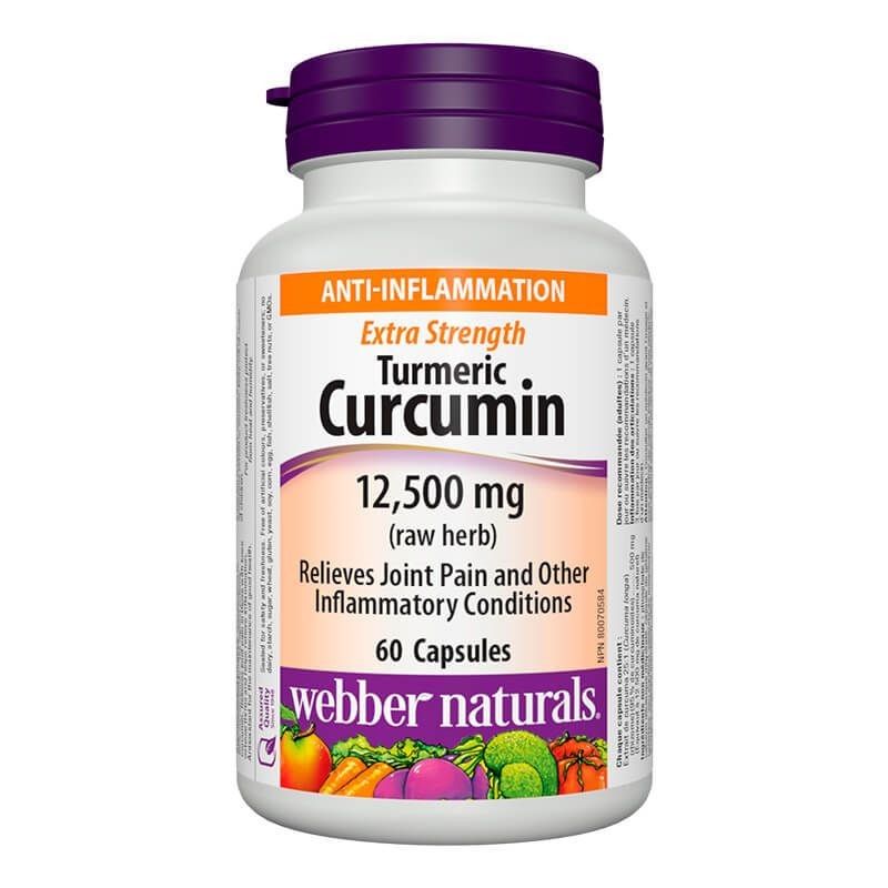 Extra Strength Turmeric Curcumin 12500 мг 60 капсули | Webber Naturals
