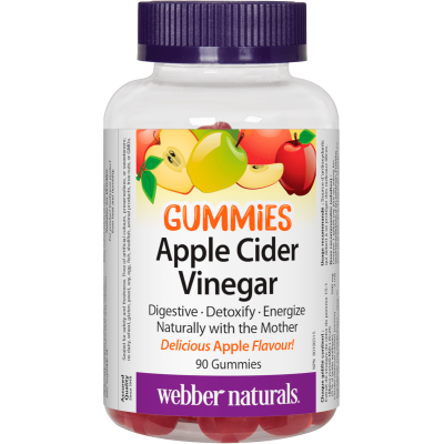 Gummies Apple Cider Vinegar 90 таблетки | Webber Naturals Изцяло натурален продукт Стимулира загубата на излишни килограми Регулира нивата на кръвната захар Предпазва от развитие на диабет Ябълков Оцет Gummies Apple Cider Vinegar 90 таблетки | Webber Natu