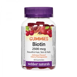 Gummies Biotin 2500 мкг 60 желирани таблетки | Webber Naturals
