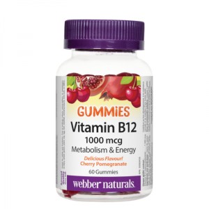Gummies Vitamin B12 1000 мкг 60 желирани таблетки | Webber Naturals