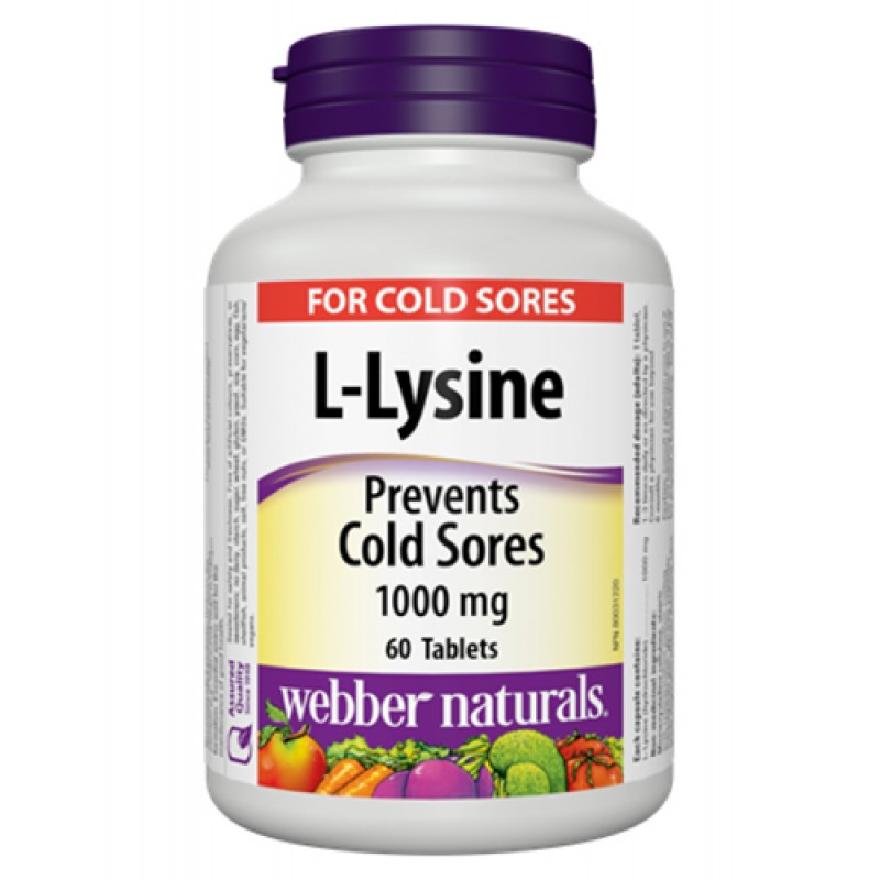 Л-Лизин 1000 мг 60 таблетки | Webber Naturals 