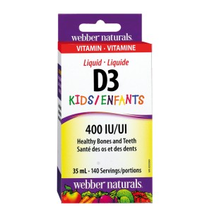Liquid Vitamin D3 Kids 400 IU 35 мл | Webber Naturals
