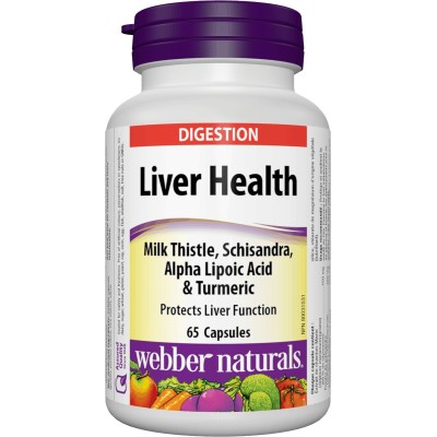 Liver Health за Черен Дроб 65 капсули | Webber Naturals Подпомага чернодробната функция  Стимулира повторния растеж на чернодробни клетки Подпомага регенериране на клетките Предпазва черния дроб Liver Health за Черен Дроб 65 капсули | Webber Naturals Подп