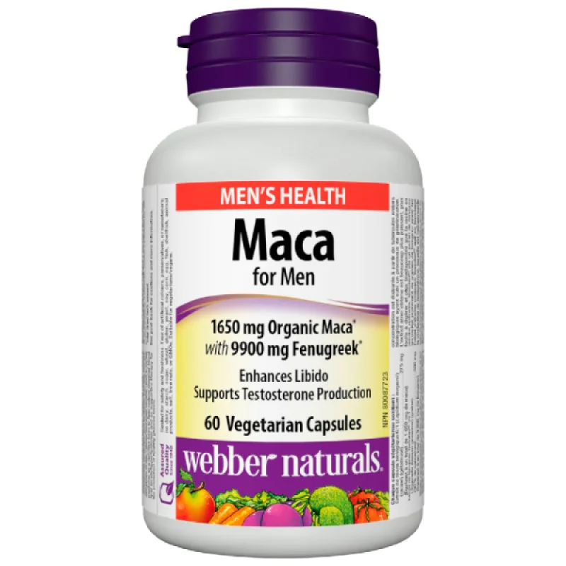 Maca for Men 60 капсули | Webber Naturals Maca for Men 60 капсули | Webber Naturals