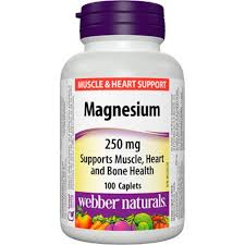 Магнезий 250 мг 100 каплети | Webber Naturals Повишава енергията Премахва хроничната умора Подобрява храносмилането Повишава издръжливостта Заздравява костите и зъбите Премахва крампите Ка Магнезий 250 мг 100 каплети | Webber Naturals Повишава енергията П