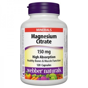 Magnesium Citrate 150 мг 120 капсули | Webber Naturals