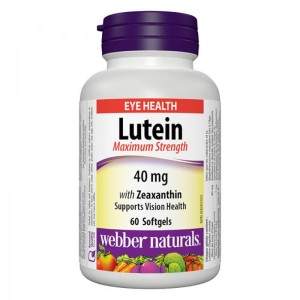 Maximum Strength Lutein 40 мг (+Zeaxanthin) 60 гел-капсули | Webber Naturals