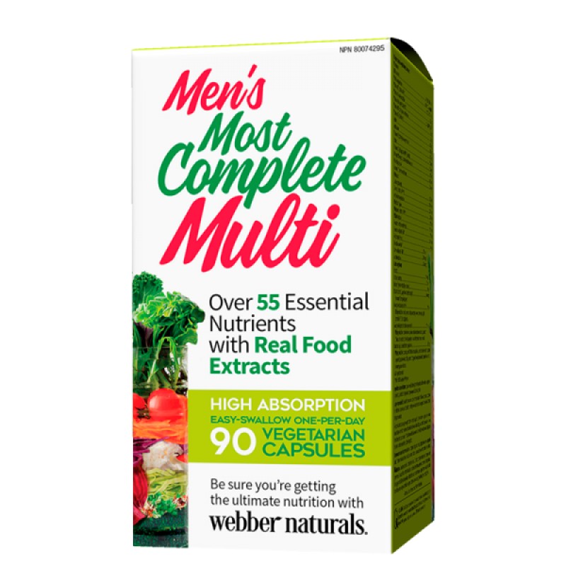 Men’s Most Complete Multi 90 капсули | Webber Naturals