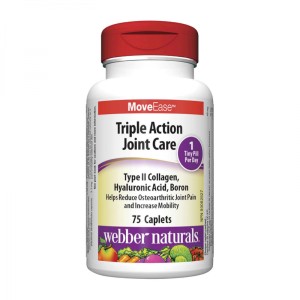 MoveEase Triple Action Joint Care 75 каплети | Webber Naturals