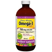 Омега-3 1233 мг + Витамин D3 и А 470 мл | Webber Naturals