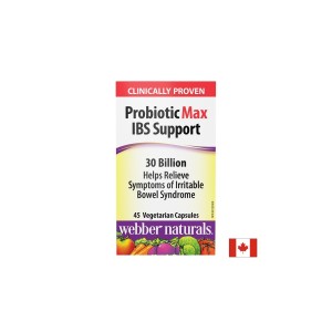 Probiotic Max IBS Support 30 Billion 45 Caps Webber Naturals