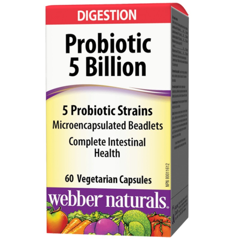 Probiotic 5 млрд. CFU 60 веге капсули | Webber Naturals