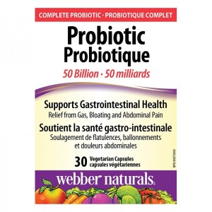Пробиотик 50 млрд. активни пробиотици 10 щама 30 капсули | Webber Naturals Пробиотик 50 млрд. активни пробиотици 10 щама 30 капсули | Webber Naturals