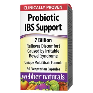 Пробиотик IBS Support 7 млрд. активни пробиотици 30 капсули | Webber Naturals Пробиотик IBS Support 7 млрд. активни пробиотици 30 капсули | Webber Naturals