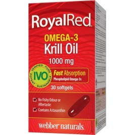 Омега-3 Масло от Крил 1000 мг 30 гел-капсули | Webber Naturals