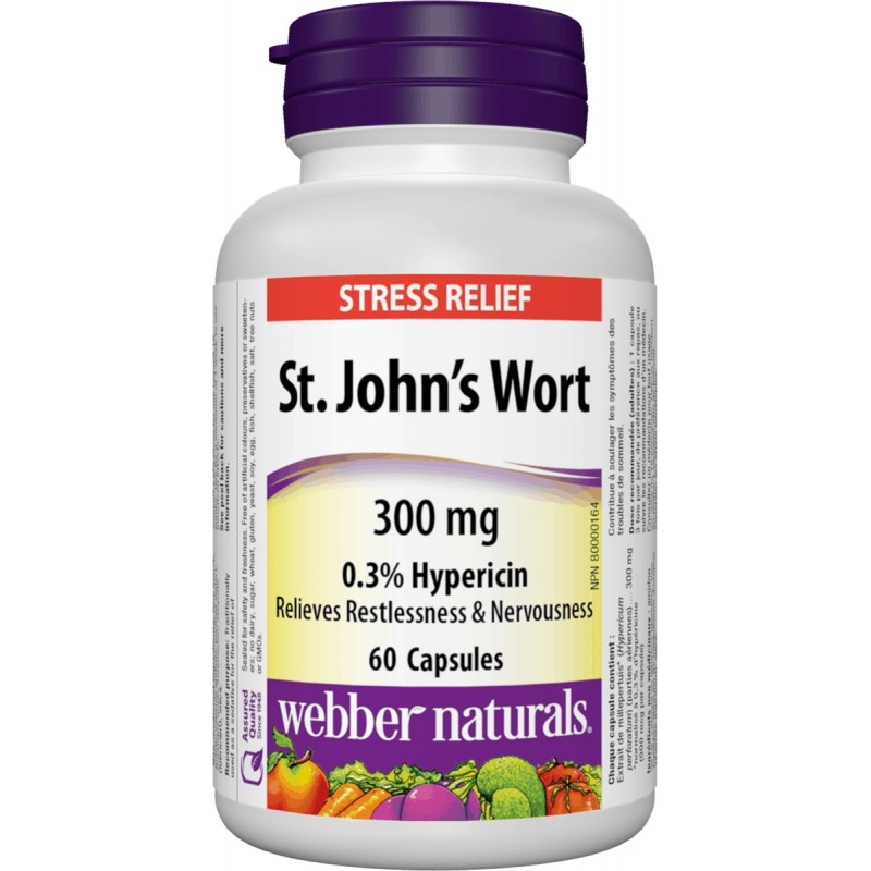 St. John's Wort 300 мг 60 капсули | Webber Naturals