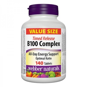 Timed Release Vitamin B100 Complex 140 таблетки | Webber Naturals