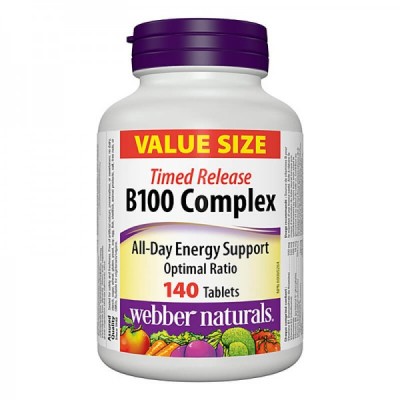 Timed Release Vitamin B100 Complex 140 таблетки | Webber Naturals